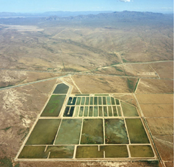 Aquifer recharge basins in Arizona