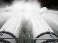 Jet tubes at Glen Canyon Dam mimic natural floods